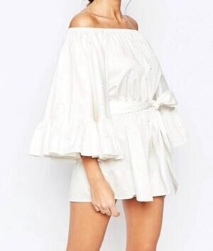 C/Meo Collective White Pearl Dress